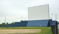 This 66 foot screen and lot accommodates up to 400 cars.
