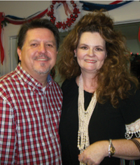 Tim and Patti Kaminski at the Fort Bend County Republican Party’s Christmas celebration.