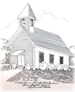 First Baptist Church of Richmond’s first building built in 1889.