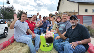 Mark Hippler, Kathleen Herold, Dale Olson, Suzanne Loehr, Jess Stuart, Charlie Myer, Sinead Randig, Lisa Angell, Jennifer Miles, Susan Tomchesson, Fred Hill, Tony L. Francis and Luke Randig. Photo by Don Dulin.
