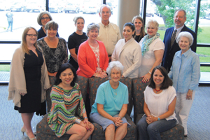 Committee members Laura Cozac, Mandi Bronsell, James Steenbergen, Anna Raun, Joseph Freudenberger, Alicen Swift, Monica Mondrik, Ann Werlein, Becky Valadez, Linda Drummond, Ann Council, May Tape, Pat Hebert and Beth Wolf.