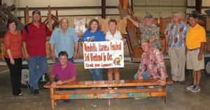 Preparing for two big days of fun are needville Harvest Festival committee members  Cindy Valka, Ben Orsak, Don Wenzel, Sherry Winkelman, Sandra Wendt, Tom Koppa, Alton Meyen, Chris Janicek, Bill Schiffman and W. Lee Hedt.