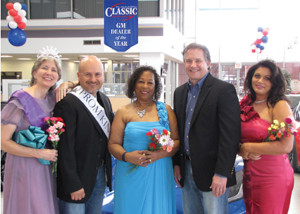 Vita Goodell, Ray Aguilar, Della Leonard, Don Kerstetter and Carolyn Silva dressed and ready for Boogie 2016.